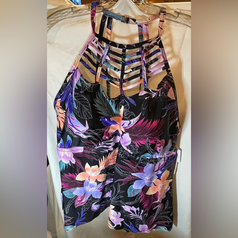 Penningtons Multicolor Floral Swim Top